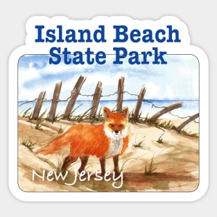 Island Beach State Park, New Jersey Sticker